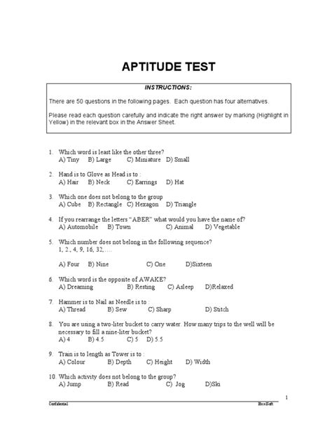 automotive aptitude test pdf.